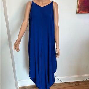 Elegant Blue Sleeveless Dress